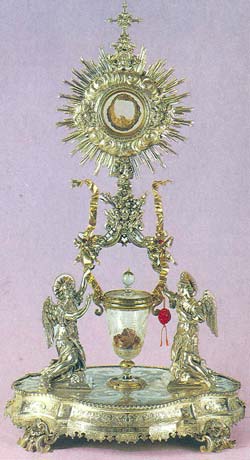 Reliquary of the flesh in Lanciano
