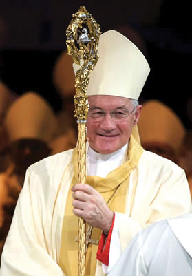 Cardinal Ouellet with his new crosier