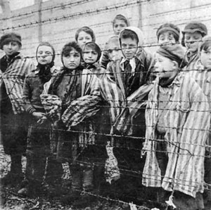 Young in concentration camp