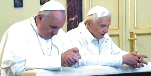 Present and former pope