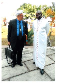 Bishop Milandou with Marcel Lefebvre