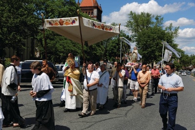 Eucharistic rosary procession in Springfield, MA