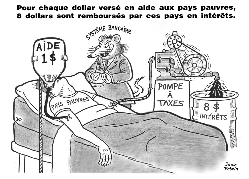 Pour 1 dollar prêté, 8 dollars doivent être remboursés