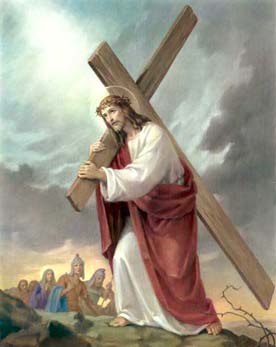 Jesus carries His Cross