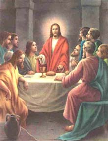 The institution of the Holy Eucharist