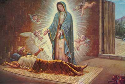Juan Diego's uncle healed by Our Lady of Guadalupe