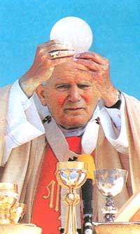 John Paul II Consecration of the Host