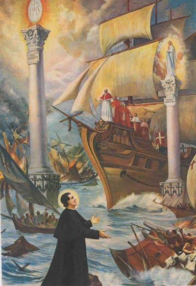 Two columns of salvation of St. John Bosco