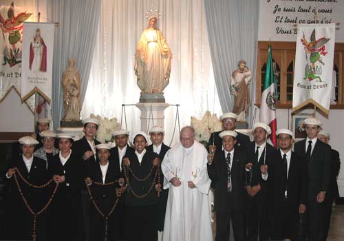 Mexican apostles on a training course