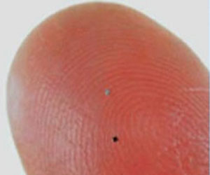 Microchip on finger