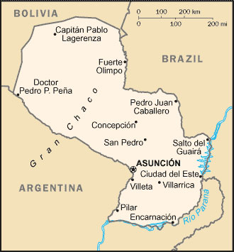 Paraguay map