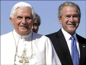 Benedict XVI and President Bush