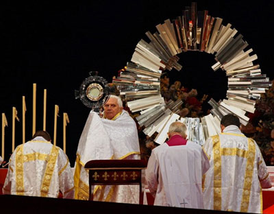Eucharistic Exposition by Benedict XVI