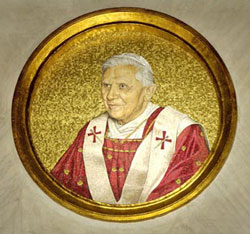 Mosaic of Benedict XVI