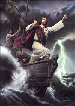 Jesus calms the storm