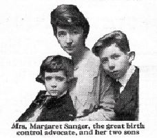 Margaret Sanger and her two sons