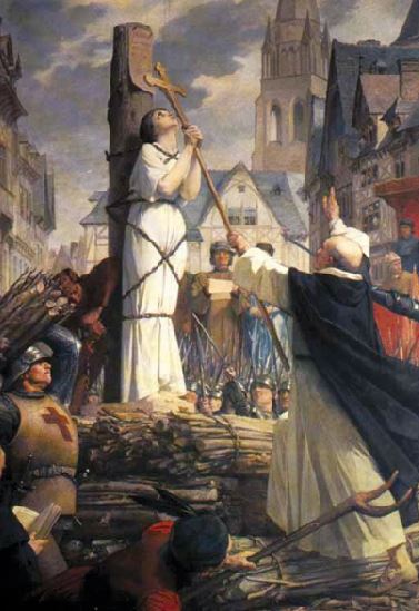 Joan of Arc burning at stake