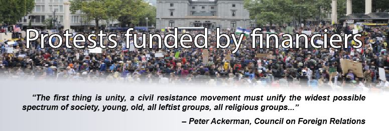 Protests funded by financiers