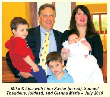 Mike. Lisa and the childs