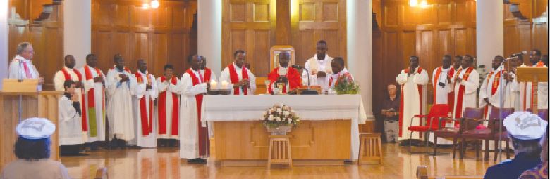 Mass at the church of Marieville