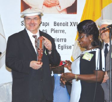 Alain PIlote and Mrs Adeline Fouegoum