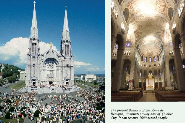 Present basilica Ste-Anne-de-Beaupré