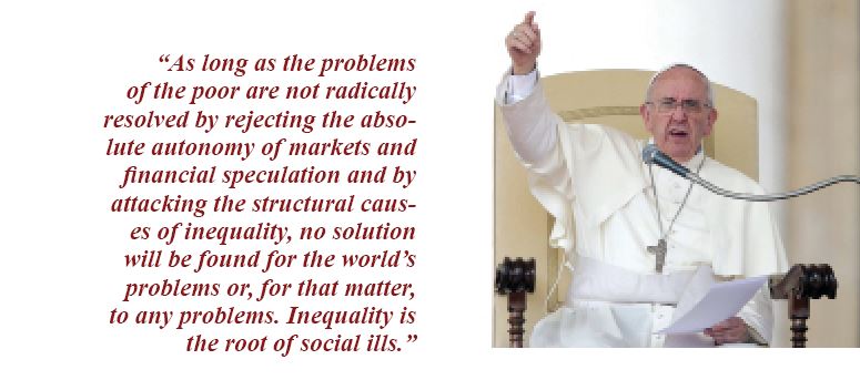 Pope Francis' Evangelii Gaudium: Work for Justice at Heart of