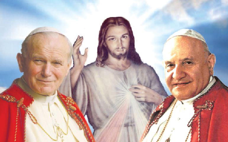 Pope John Paul II and Pope John XXIII