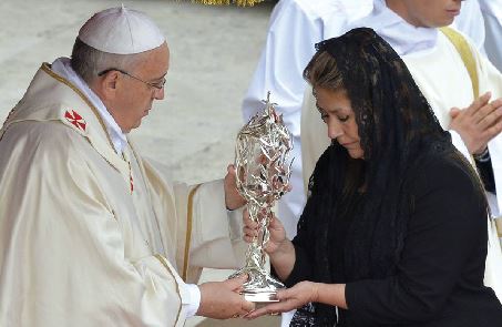 Reliquary of blood of John Paul II