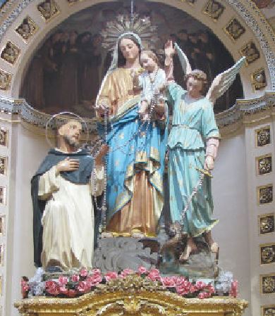 Our Lady and saint Dominic