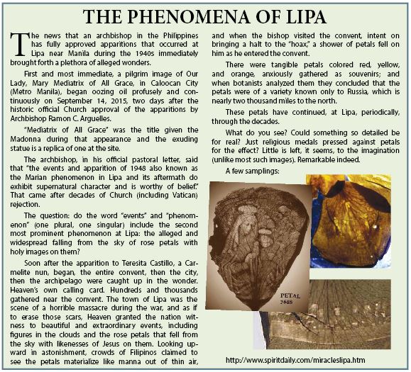 The phenomena of Lipa