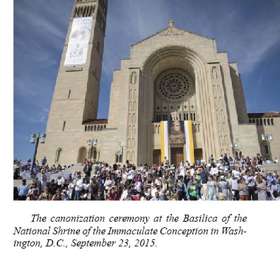 The canonization ceremony