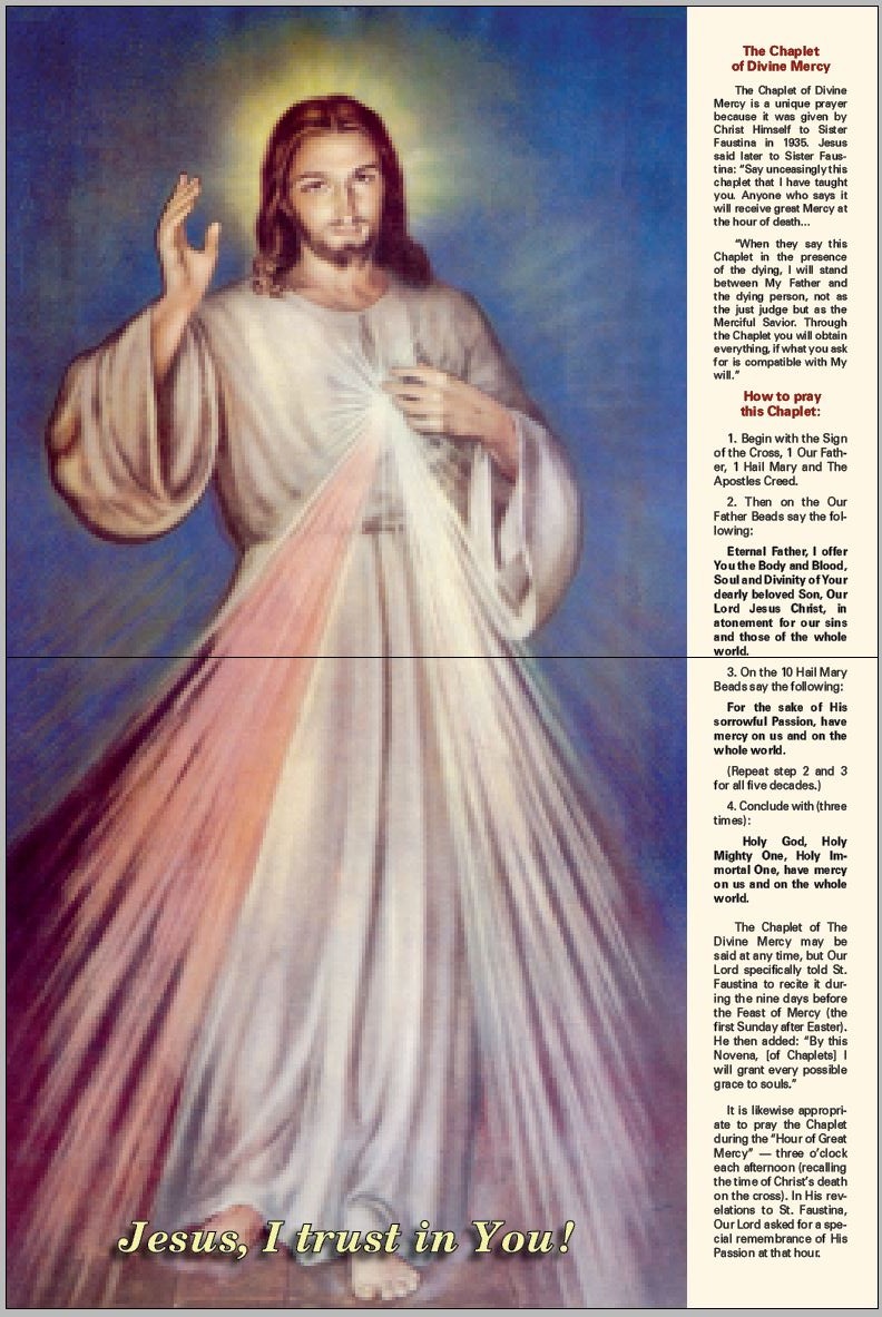 The chaplet of Divine Mercy