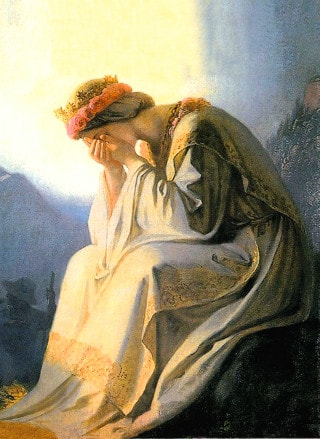 Our Lady of La Salette weeping