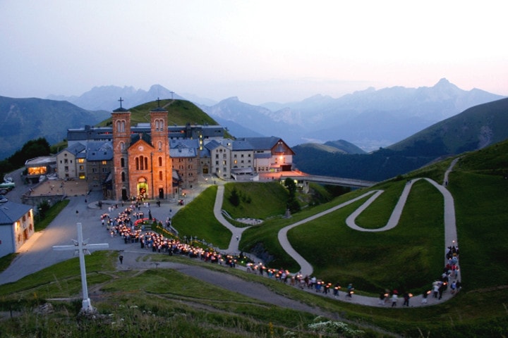 The shrine of Our Lady of La Salette