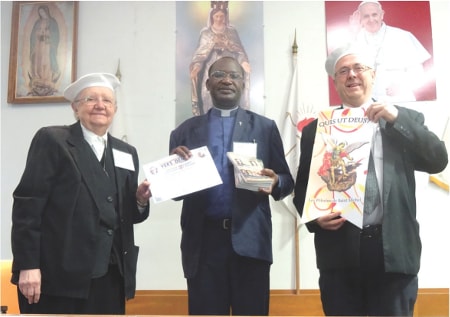 Fr. Faustin with Thérèse Tardif and Marcel Lefebvre