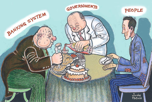 Cartoon on the Banking System