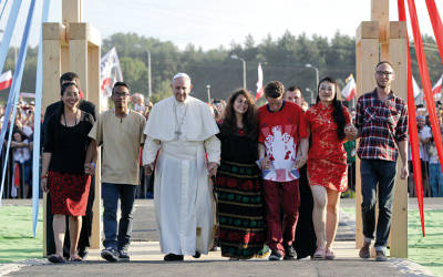 Pope Francis World Youth Day in Krakow on July 30, 2016