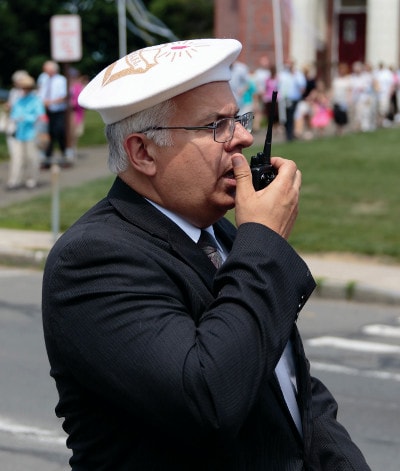 Yves Jacques at the Springfield procession